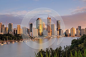 Australia Landscape : Brisbane city riverside skyline
