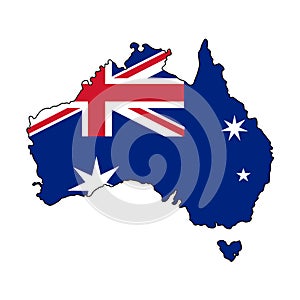 Australia.Map of Australia vector illustration