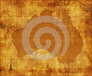 Austrálie na pergamen 