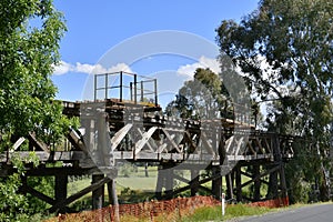 Australia, NSW, Gundagai, old bridge