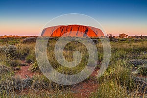 Australia outback landscape view