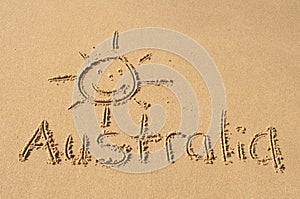 Australia in the Sand photo