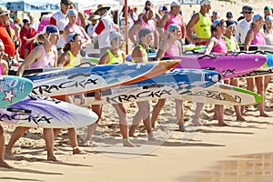 Australia Surf Lifesaving Paddle Board Competition