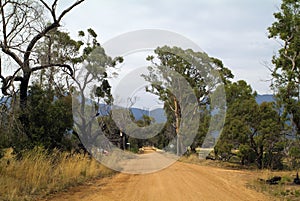 Australia, unsealed road,