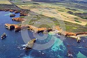 Australia, VIC, Great Ocean Road, aerial view