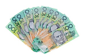 Australian 100 dollar note bills money