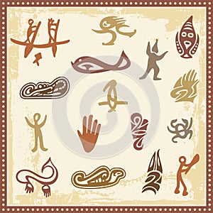 Australian Aboriginal Petroglyph Ornaments