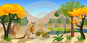 Australian Animals Background