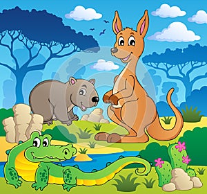 Australian animals theme 1