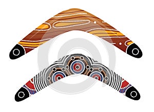 Australian boomerang vector.