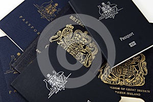 Australian and british passports
