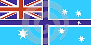 Australian Civil Aviation Flag. Illustration of Civil Aviation flag of Australia