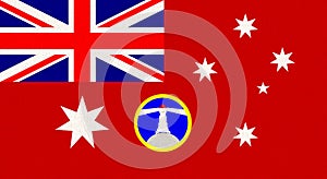 Australian Commonwealth flag. Illustration of flag