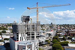 Australian construction site with screen system during the day photo