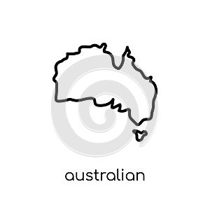 Australian continent icon from Australia collection.
