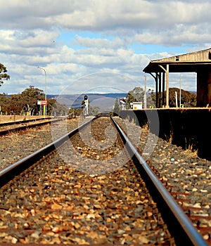 Australian Country Railroad and station