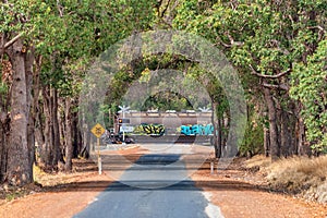 Australian country road in WA Perth