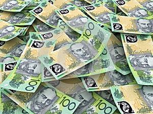 Australian Currency Close-up