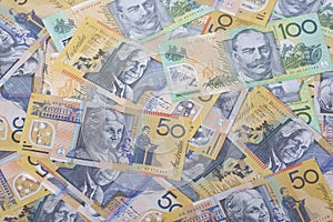 Australian Currency close-up