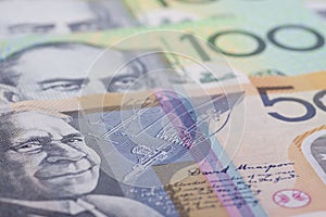 Australian Currency close-up