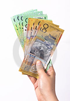 Australian Currency close-up