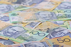 Australian Currency close-up