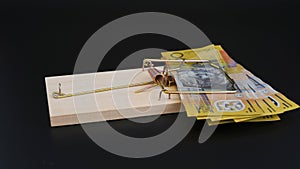 Australian Currency In A Rat Trap