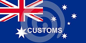 Australian Customs Flag 1988 2015