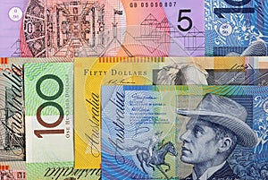 Australia currency money, Australian dollar background