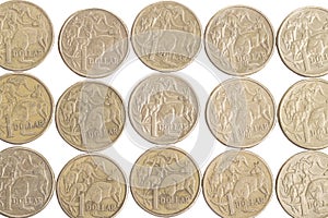 Australian Dollar coins.