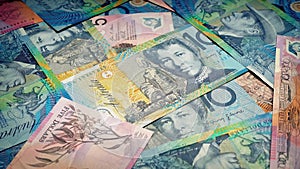 Australian Dollars Rotating