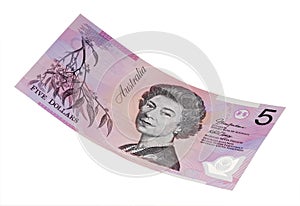 Australian Five Dollar Money photo