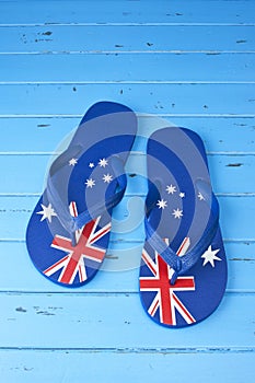 Australian Flag Thongs Background