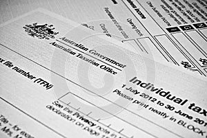 Australian Individual tax return form