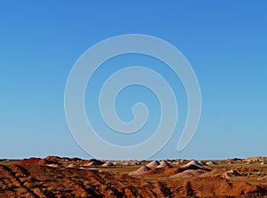 Australian mining with colorful hills