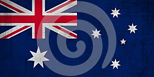 australian national flag with famous. trendy poster create with nostalgia style and vibrant color. poster for affiche, banner and