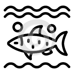 Australian ocean fish icon outline vector. Art famous