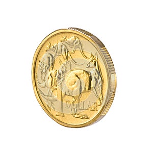 Austrálsky jeden dolár mince peniaze 