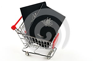 Australian Passports and shopping cart