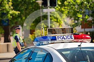 Australian police car