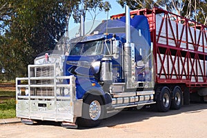 Australian road train truck