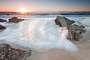 Australian seascape at sunrise