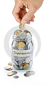 Australian Superannuation Savings Coin Jar