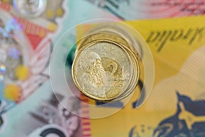 Australian Two Dollar Coin top down