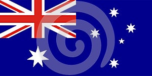 Vector flag of Australia