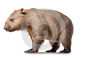 wombat isolated on white background