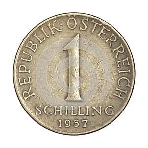 Austria 1 schilling, 1967