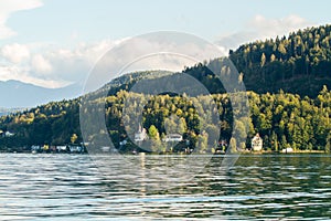 Austria. Alpine lake WÃ¶rthersee, near the city of Klagenfurt