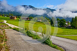 Austria country in Alps picturesque landscape