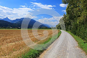 Austria field after harvest